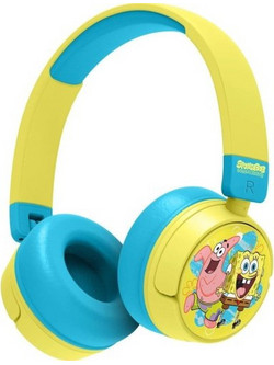 OTL Spongebob Ασύρματα Bluetooth Ακουστικά On Ear Γαλάζια Κίτρινα