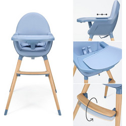 Kinderkraft Fini Αναδιπλούμενο Καρεκλάκι Φαγητού Nordic Breeze