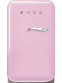 Smeg 50's Style FAB5LPK6 Retro Ψυγείο Συντήρηση 34lt Υ72.5xΠ40.4xΒ50cm Ροζ