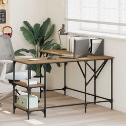vidaXL Γωνιακό Γραφείο Υπολογιστή Ξύλινο 139x139x75cm 882866