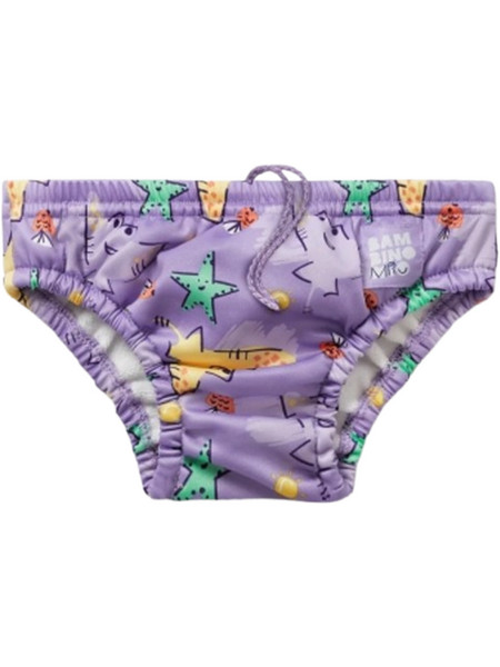 Bambino Mio Flame Βρεφικό Μαγιό Πάνα Σλιπ Λιλά