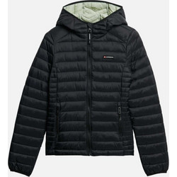 Superdry Γυναικείο Μπουφάν Χειμωνιάτικο Puffer Μακρύ Μαύρο W5011970A-02A