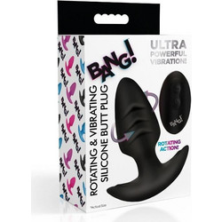 XR Brands Bang! Ultra Πρωκτική Σφήνα Ασύρματη με Δόνηση 10cm Μαύρη
