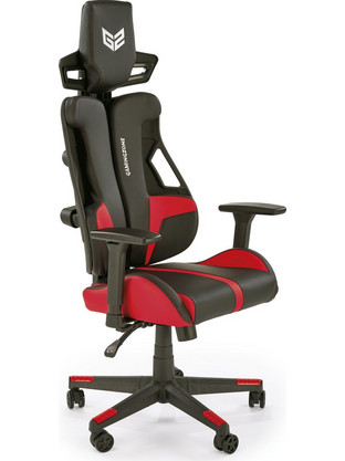 Nitro Καρέκλα Gaming Δερματίνης με Ρυθμιζόμενα Μπράτσα Μαύρη Κόκκινη V-CH-NITRO-FOT