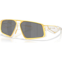 Oakley OO6029 02 Ανδρικά Γυαλιά Ηλίου Μάσκα Κοκάλινα Άσπρο Κίτρινο με Μαύρο Φακό