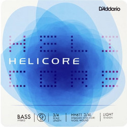 D'Addario Helicore HH611 Χορδή Κοντραμπάσου G Nickel Plated Steel Light Tension 3/4