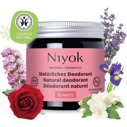 Niyok Flowers Φυσικό Αποσμητικό σε Κρέμα 24h Χωρίς Αλουμίνιο 40ml