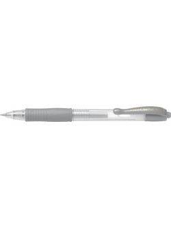 Pilot G-2 Στυλό Gel 0.7mm Ασημί 12τμχ BL-G2-7SI