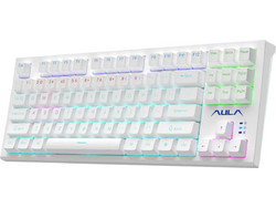 Aula F3032 Μηχανικό Gaming Πληκτρολόγιο TenKeyLess RGB White