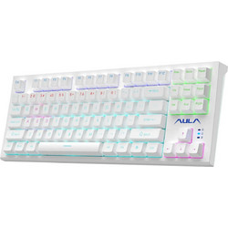 Aula F3032 Μηχανικό Gaming Πληκτρολόγιο TenKeyLess RGB White