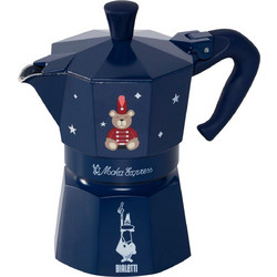Bialetti Moka Express Joyful Memories Μπρίκι Espresso 3Cups Μπλε