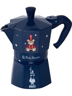Bialetti Moka Express Joyful Memories Μπρίκι Espresso 3Cups Μπλε