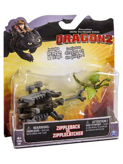 Spin Master How To Train Your Dragon 2 Zippleback vs Zipplecatcher Σετ Φιγούρες Δράσης για 4+ Ετών