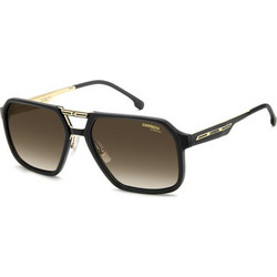 Carrera CA27/S I46/86 Ανδρικά Γυαλιά Ηλίου Aviator Κοκάλινα Μαύρα με Καφέ Φακό