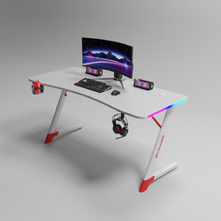 Homeone Gaming Γραφείο Ξύλινο 140x60x74cm D2209-WHITE