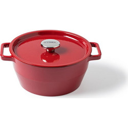 Pyrex (πυρεξ) Slow Cook Πυρίμαχη Μαντεμένια Γάστρα Στρογγυλή με Καπάκι 28cm 3426470022798