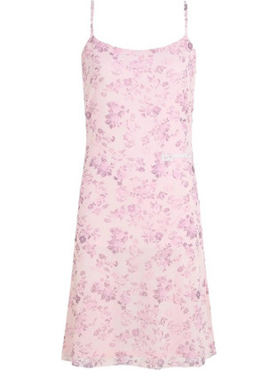 Karl Lagerfeld Mini Καλοκαιρινό Καθημερινό Φόρεμα Floral Ροζ B2W13069-2MZ