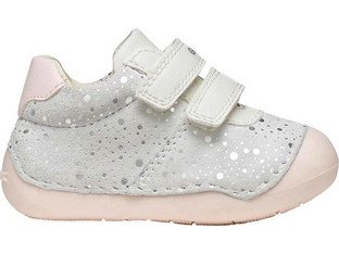 Geox Παιδικά Sneakers Λευκά Σομόν B9440B007BCC0814