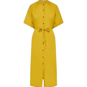 Funky Buddha Midi Καλοκαιρινό Καθημερινό Φόρεμα Σεμιζιέ Μεταξωτό Κίτρινο FBL013-100-13 Funky Buddha Midi Καλοκαιρινό Καθημερινό Φόρεμα Σεμιζιέ Μεταξωτό Κίτρινο FBL013-100-13
