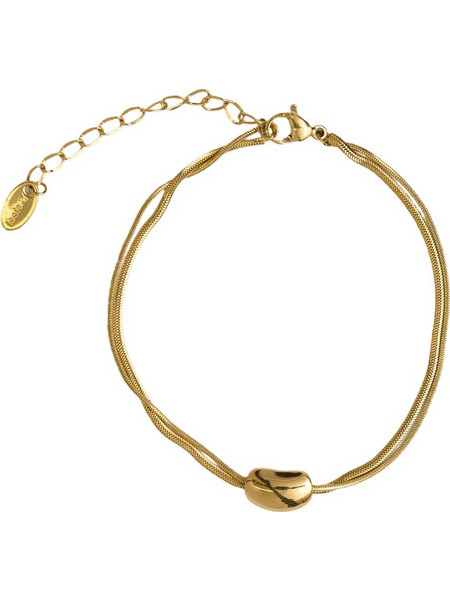 RO Accessories Γυναικείο Βραχιόλι Αλυσίδα Xρυσό BR068