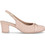 Piccadilly Ανατομικές Γόβες Slingback Δερμάτινες με Χοντρό Χαμηλό Τακούνι Μπεζ 110189-15