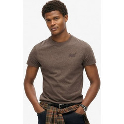 Superdry Vintage Logo Embossed Tee Ανδρικό Αθλητικό T-Shirt Καφέ M1011245A-H9E