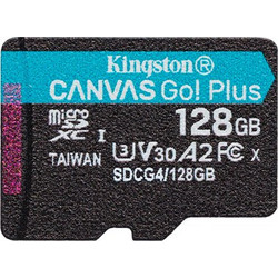 Kingston Canvas Go Plus Gen4 microSDXC 128GB Class 10 U3 V30 UHS-I A2 200MB/s