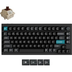 Keychron Q1 Ultra 8K Ασύρματο Μηχανικό Gaming Πληκτρολόγιο TenKeyLess με Keychron Silk POM Brown Διακόπτες RGB Black