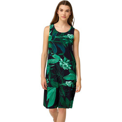 Vamp Midi Καλοκαιρινό Καθημερινό Φόρεμα Floral Μεταξωτό Navy Μπλε 24471