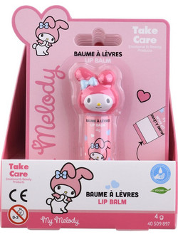 Hello Kitty My Melody Lip Balm με Χρώμα 4gr