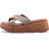 Love4shoes Καλοκαιρινές Γυναικείες Πλατφόρμες Χαμηλές Μπεζ 1428