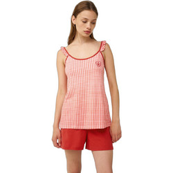 Vamp Babydoll Καλοκαιρινό Βαμβακερό Κόκκινο 24274