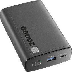 Cellular Line Elite Power Bank 20000mAh 18W με Θύρα USB-A & Θύρα USB-C Black