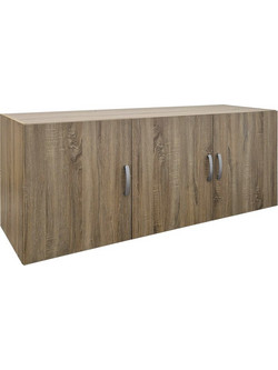 Pakoworld Τρίφυλλο Πατάρι Ντουλάπας Alvia Sonoma 150x51x60cm 383-000166