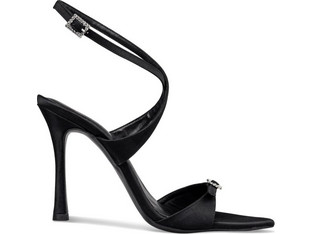 Envie Shoes Γυναικεία Πέδιλα Μαύρα με Λεπτό Ψηλό Τακούνι E02-22087-34-35