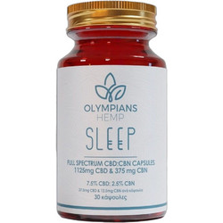 OlympiansHemp Sleep 7.5% CBD & 2.5% CBN 30 Κάψουλες