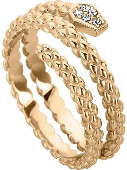 Just Cavalli Γυναικείο Δαχτυλίδι Φίδι Xρυσό JCRG01052206