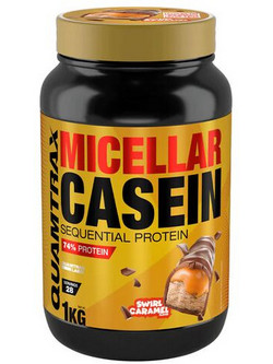 Quamtrax Micellar Casein Swirl Caramel Πρωτεΐνη 1kg