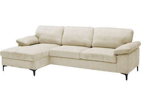 Woodwell Cyril Γωνιακός Καναπές Δεξιά Γωνία Μπεζ 267x132x84cm Ε9583,20