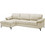 Woodwell Cyril Γωνιακός Καναπές Δεξιά Γωνία Μπεζ 267x132x84cm Ε9583,20