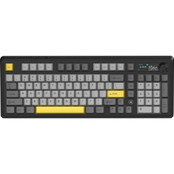 Ajazz AK980 V2 Ασύρματο Μηχανικό Gaming Πληκτρολόγιο με Maillard Διακόπτες RGB Black White