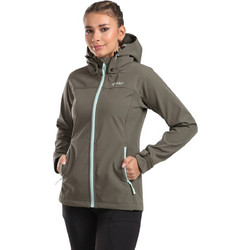 Kilpi Ravia Γυναικείο Μπουφάν Softshell Μακρύ Αδιάβροχο Χακί WL0129KI-DGN