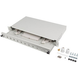 Lanberg FOP1-12SS-LDS Οπτικό Patch Panel Rack 1U 12 Θυρών Unshielded