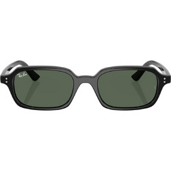 Ray-Ban RB4455 667771 Ανδρικά Γυαλιά Ηλίου Ορθογώνια Κοκάλινα Μαύρα με Πράσινο Φακό