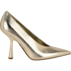 Nine West KORELA3 Γόβες Δερμάτινες με Λεπτό Ψηλό Τακούνι Χρυσές 71-710
