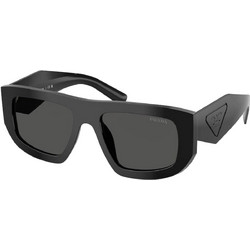 Prada PR04SU 16K08Z Ανδρικά Γυαλιά Ηλίου Aviator Κοκάλινα Μαύρα με Μαύρο Φακό
