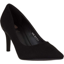 Seven Γόβες Suede με Τακούνι Στιλέτο Μαύρες D1A02109A