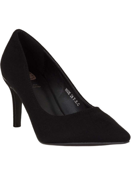 Seven Γόβες Suede με Τακούνι Στιλέτο Μαύρες D1A02109A