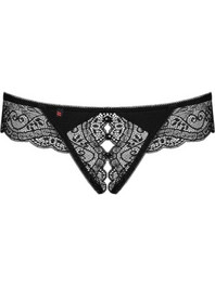 Obsessive Γυναικείο Sexy String Αυτοκινήτου με Δαντέλα Μαύρο 5901688222614