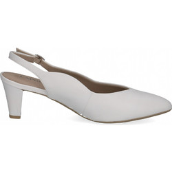 Caprice Γόβες Slingback Δερμάτινες με Λεπτό Χαμηλό Τακούνι Λευκές 9-29603-44-102